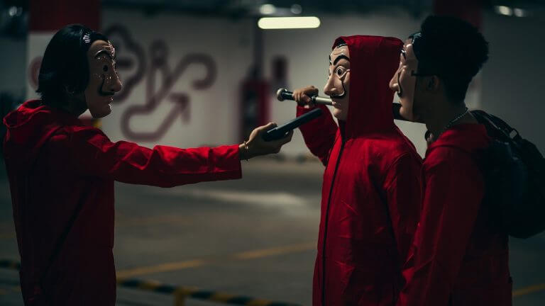 money heist, thieves, robbery